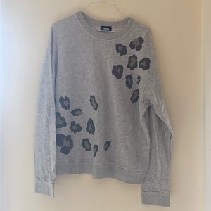 Cozy leopard print sweatshirt